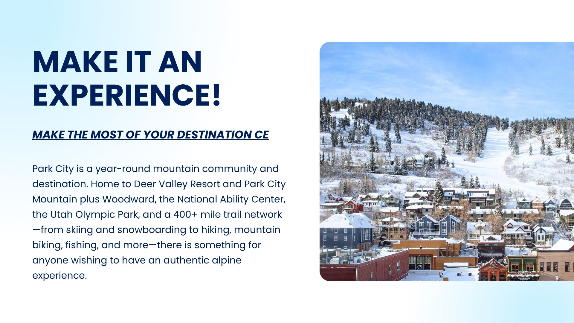 Park City Destination